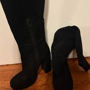 Steve Madden Black Heeled Boots